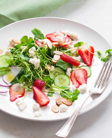Watercress Salad with Strawberries & Feta